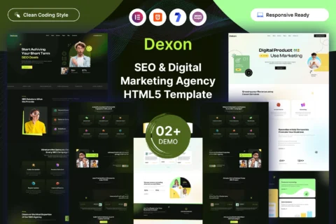 Dexon - Modelo HTML5 de SEO e marketing digital